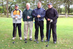 Hartlepool (L-R) George Herd, Jimmy Shoulder, Chris Turner, Len Ashurst